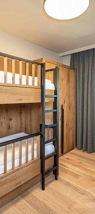 Das Kinderzimmer in der Mountain Family Plus Familiensuite im Lürzerhof