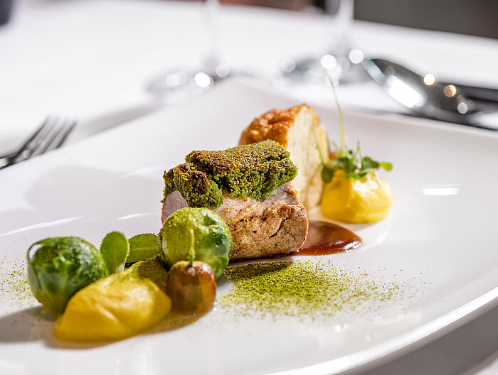 Leckeres Gericht im Gourmet-Wellnesshotel Lürzerhof